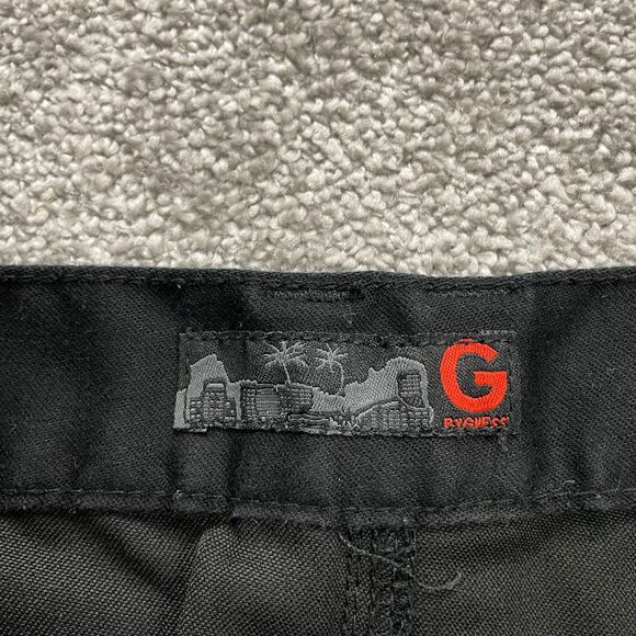 Guess Drexel Skinny Chino Pants Womens 33x26 Black Dark Wash Mid Rise Cotton - Picture 5 of 16